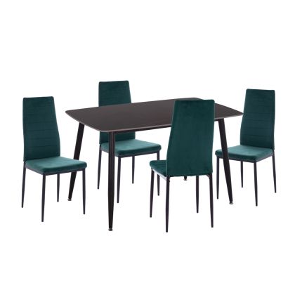 МЕТАЛЕН КОМПЛЕКТ ГРАДИНСКИ МАСИ С 2 СТОЛА ЕДГАР СИВ ЦВЯТ 60X60X72СМ