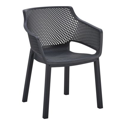 Декорация за маса Топка в цвят сребрист никел с черна дървена основа с размери 19х19х21см