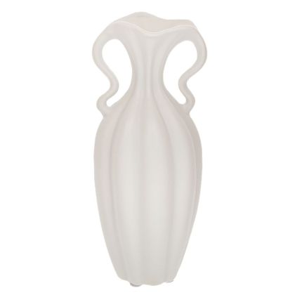 БЯЛА КЕРАМИЧНА ВАЗА 12X12 СМ