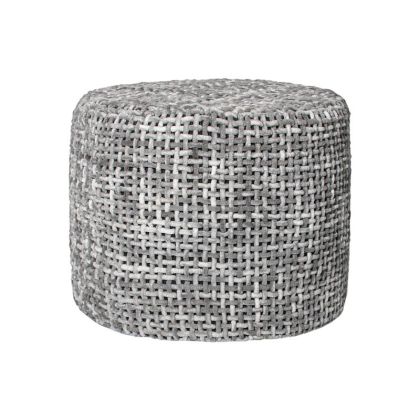 ДЕКОРАТИВЕН ПУФ LAGOON СИВ ЦВЯТ 45X45X35СМ