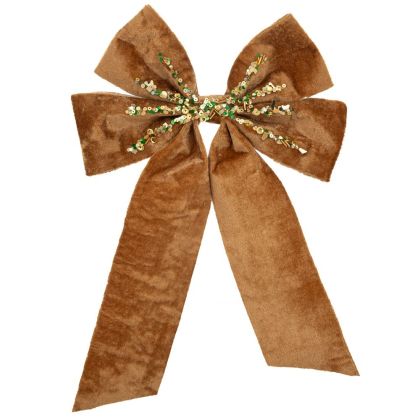 Кръгла табуретка New Lux в цвят гнила ябълка с размери 46х46х43см