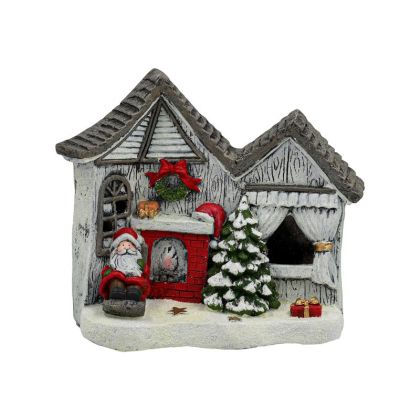 Кръгла табуретка New Lux в черен цвят с размери 46х46х43см