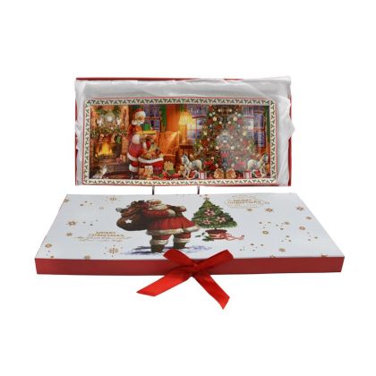 КОЛЕДНА КЕРАМИЧНА ЧАША С КАПАК ЗВЕЗДА 1/3 FL3204 KOKKINO СИНЯ ЗЕЛЕНА 11x8.5cm