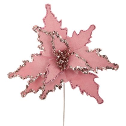 Декорация за маса Топка в цвят злато с черна дървена основа с размери 19х19х21см