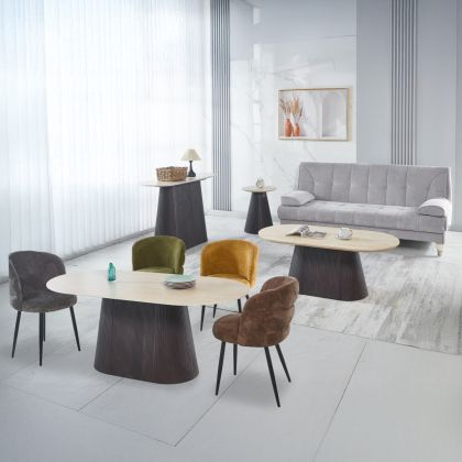 ДЕКОРАТИВНА ФИГУРА FL213901 АФРИКАНСКА КРАЛИЦА ЗЛАТИСТО ЧЕРЕН ЦВЯТ 25x15x23см