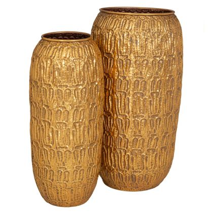 ДЕКОРАТИВНА НАСТОЛНА ФИГУРА FL23107 ЛИЦА ЗЛАТЕН ЦВЯТ 17x10x29cm