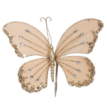 КАДИФЕНА ПЕПЕРУДА С ЩИПКА 23X20 СМ