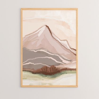 Настолен часовник Метал-Дърво с размери 22x7x35см