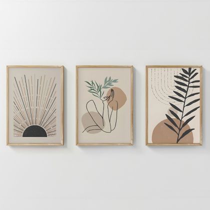 ДЕКОРАТИВНА ФИГУРА Африканка FL240308 ЧЕРНО-ЗЛАТИСТ ЦВЯТ 17x6x23см