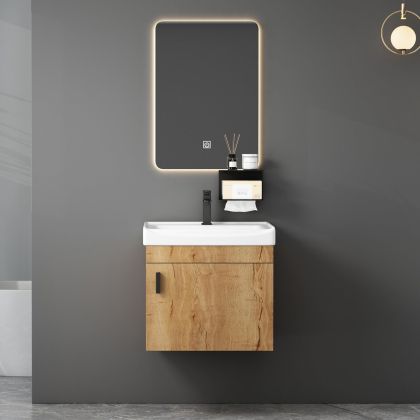 Ляв ъглов диван Нова Карина в сив цвят със светли възглавнички и табуретка с размери 278х218х85см