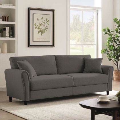 ТРИМЕСТЕН ДИВАН BRITAIN, СИВ ПЛАТ