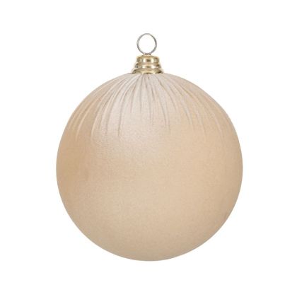 КОЛЕДНА КРЕМАВА КАДИФЕНА ТОПКА 12СМ