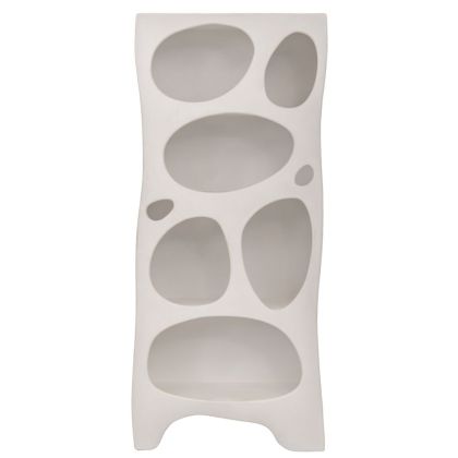 ДЕКОРАТИВНА СТАТУЕТКА ОТ ПОЛИСМОЛА ГЛАВА НАДЯСНО СРЕБЪРЕН ЦВЯТ 27*17 CM024Y10 bf