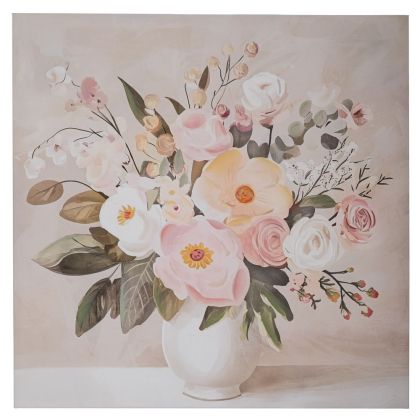 КАРТИНА ВЪРХУ ПЛАТНО Гора 36050 БЕЖОВО-КАФЯВО-СИВО 100x4x100см