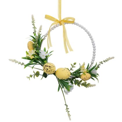 ВЕЛИКДЕНСКИ ВЕНЕЦ С ЖЪЛТИ ЯЙЦА