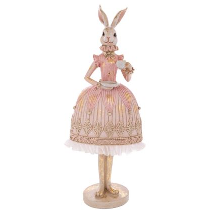 НАСТОЛНА ДЕКОРАТИВНА ФИГУРКА Котка ЧЕРНО-ЗЛАТИСТО-БЯЛ ЦВЯТ 15x11x33см