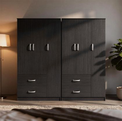 Трапезна маса Max S 120*80*75 от МДФ с дъбов фурнир с плот цвят макиато