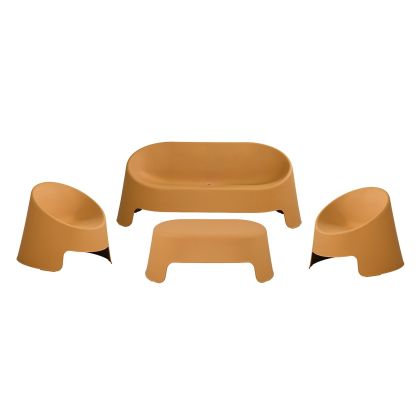 Настолен часовник Лулка в натурален цвят метал-дърво с размери 23,5х8х25,5см