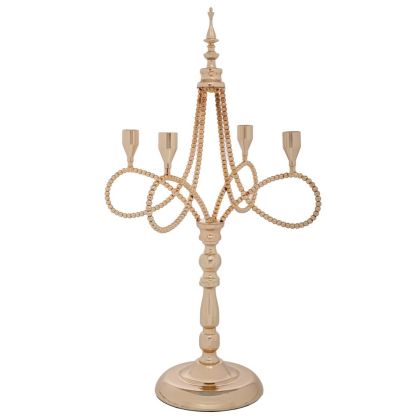 Фотьойл Ирма в златисто жълт цвят дамаска с размери 73х77х82см