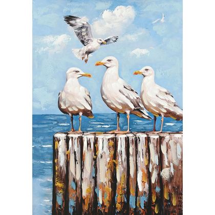 ДЕКОРАТИВНА ФИГУРА Африканка FL240305 ЧЕРНО-БЯЛ ЦВЯТ 15x7x31см