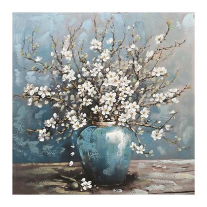 ДЕКОРАТИВНА ФИГУРА Африканка FL240308 ЧЕРНО-БЯЛ ЦВЯТ 17x6x23см