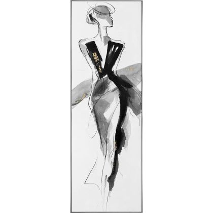 КАРТИНА ВЪРХУ ПЛАТНО Гора 36050 БЕЖОВО-КАФЯВО-СИВО 100x4x100см