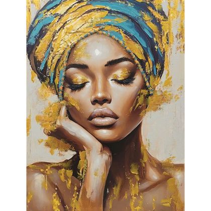 КАРТИНА ВЪРХУ ПЛАТНО С ПЛАСТМАСОВА РАМКА Слон 122x5x82см