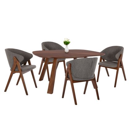 Стенно огледало Габриел в цвят антрацит с размери 45x105см