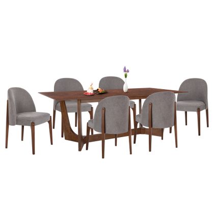 Фотьойл Ирма в светло син цвят дамаска с размери 73х77х82см