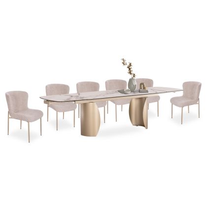 КЕРАМИЧНА ВАЗА СЕРИЯ SEBOR HM4589.01 OFF WHITE 13x6x30Hcm.