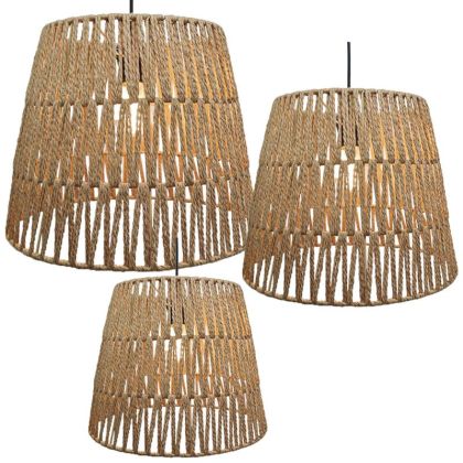 КОМПЛЕКТ ТРИ ПОЛИЛЕЯ, КАФЯВ, С ВЪЖЕ И ПЛЕТИВО - Д:40.5x29.5, М:35.5x24, Ш:30.5x19 3/20KIB