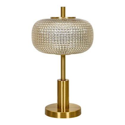 Декорация за маса Топка в цвят сребрист никел с черна дървена основа с размери 19х19х21см