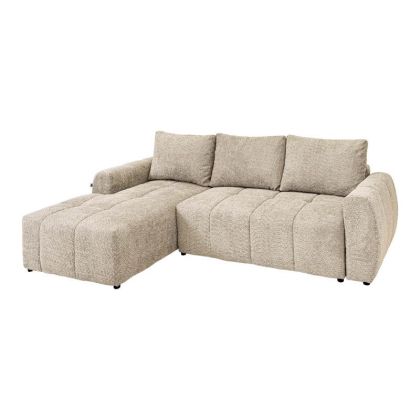 РАЗТЕГАТЕЛЕН ДИВАН INDIGO ЛЯВ ЪГЪЛ БЕЖОВ ПЛАТ 280X170X90СМ