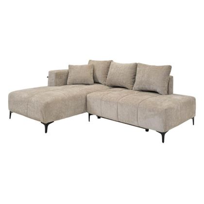 РАЗТЕГАТЕЛЕН ДИВАН JASPER ЛЯВ ЪГЪЛ БЕЖОВ ПЛАТ 255X170X90СМ