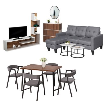 Декорация за маса Скулптура в цвят никел сребро с дървена основа с размери 20х11х60см