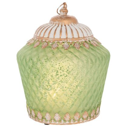 Настолен часовник Лулка в натурален цвят метал-дърво с размери 23,5х8х25,5см