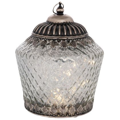 Настолен часовник Метал-Дърво с размери 22x7x35см