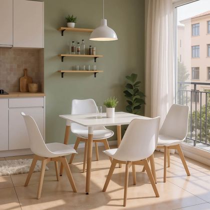 МЕТАЛНА ГРАДИНСКА МАСА FRANCISCO ЧЕРЕН ЦВЯТ 140X80X70СМ