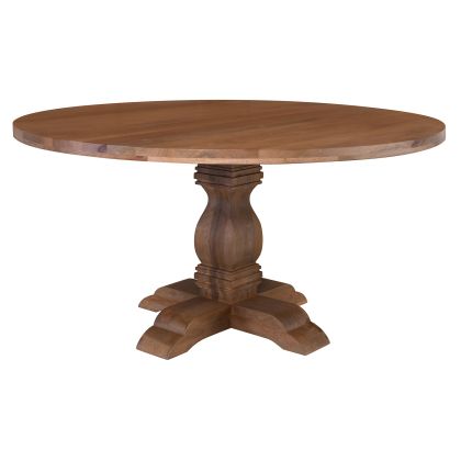 ТРАПЕЗНА МАСА ATLAS, МАНГОВО ДЪРВО, ЦВЯТ ОПУШЕН ОРЕХ