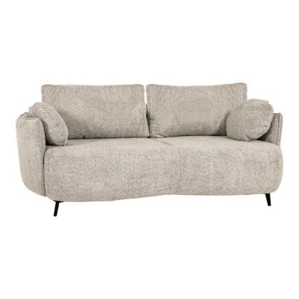 ТРИМЕСТЕН ДИВАН ELVIO БЕЖОВ ЦВЯТ 216X103X73СМ