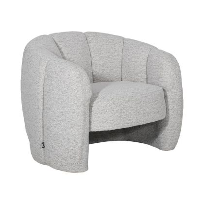 Кръгла табуретка New Lux в бежов цвят с размери 46х46х43см