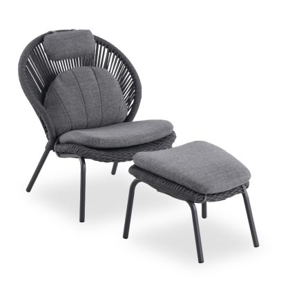 Диван Ново Монако в сив цвят със светло сини и розови възглавници с размери 180x95x95+230x95x95