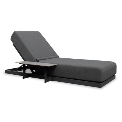 МЕТАЛНА ГРАДИНСКА МАСА FRANCISCO ЧЕРЕН ЦВЯТ 140X80X70СМ