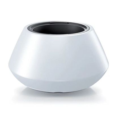 HEOS WHITE PLASTIC FLOWER POT L 58X30 CM