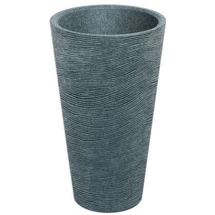 TUBRA КРЪГЛА ТЪНКА ГРАНИТНА ПЛАСТМАСОВА САКСИЯ 60X60X100 СМ