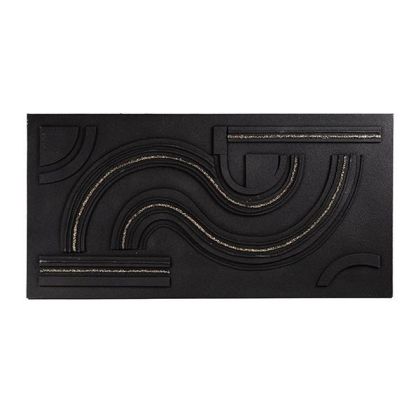 Abstract painting, black 140x3x70cm