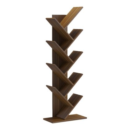 LIBRARY FYLLO WALNUT 50X25X141.5 CM