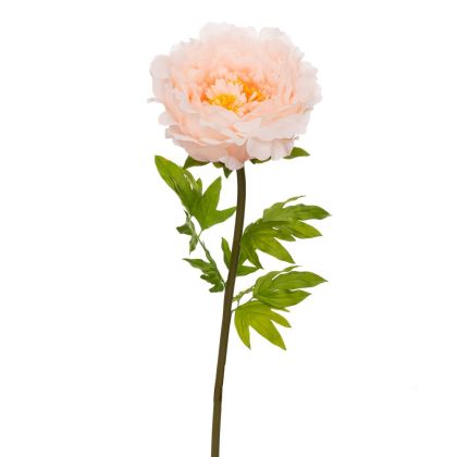 DECORATIVE GIANT STEM LIGHT PINK PEONY 48X48X130 CM