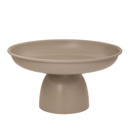 DECORATIVE METAL PLATE WITH STOOL 15.5X15.5X8.5 CM