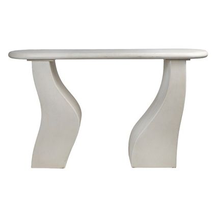 White MDF console 140x38x81cm